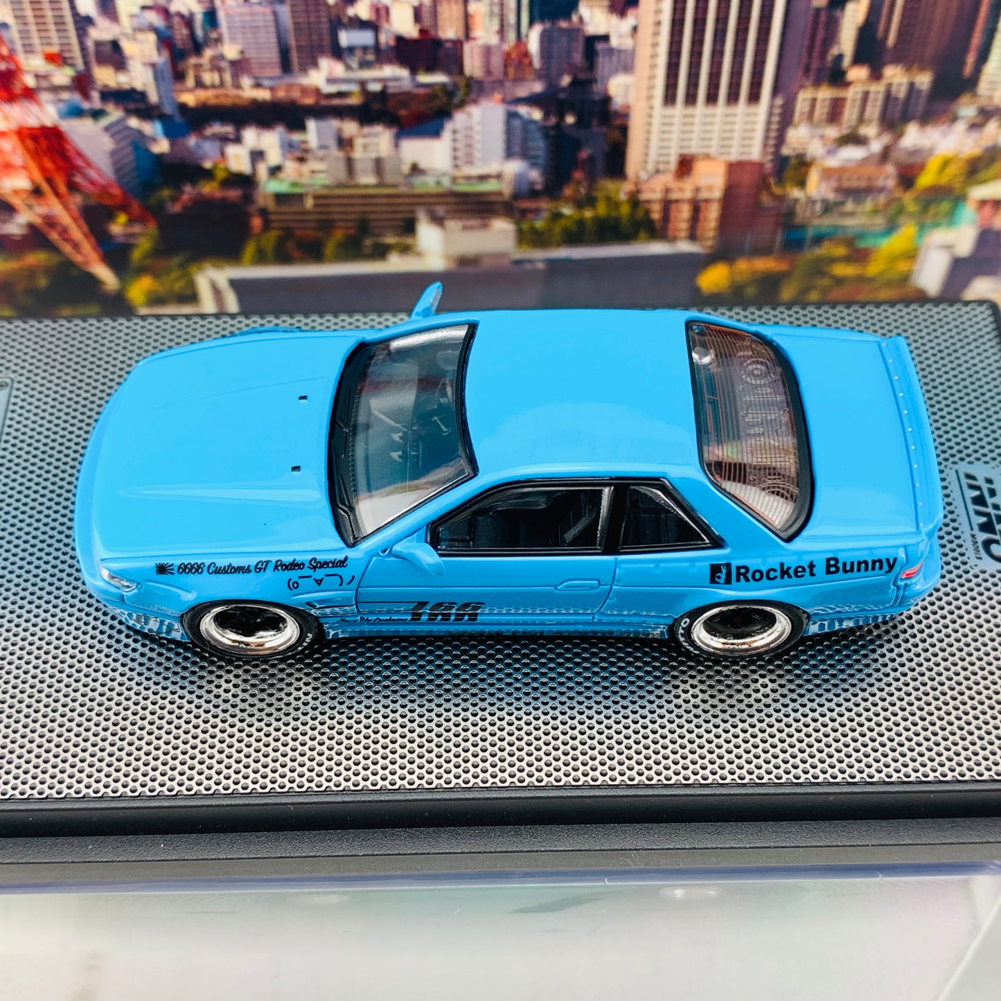 INNO64 1/64 NISSAN SILVIA S13 ROCKET BUNNY V1 Light Blue IN64-S13V1-LBL
