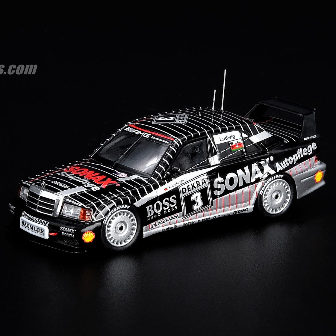 PREORDER INNO64 MERCEDES BENZ AMG 190E 2.5-16 EVO II #3 "BOSS/SONAX" DTM 1992 IN64-190E-BS3 (Release Date : Jan 2020)