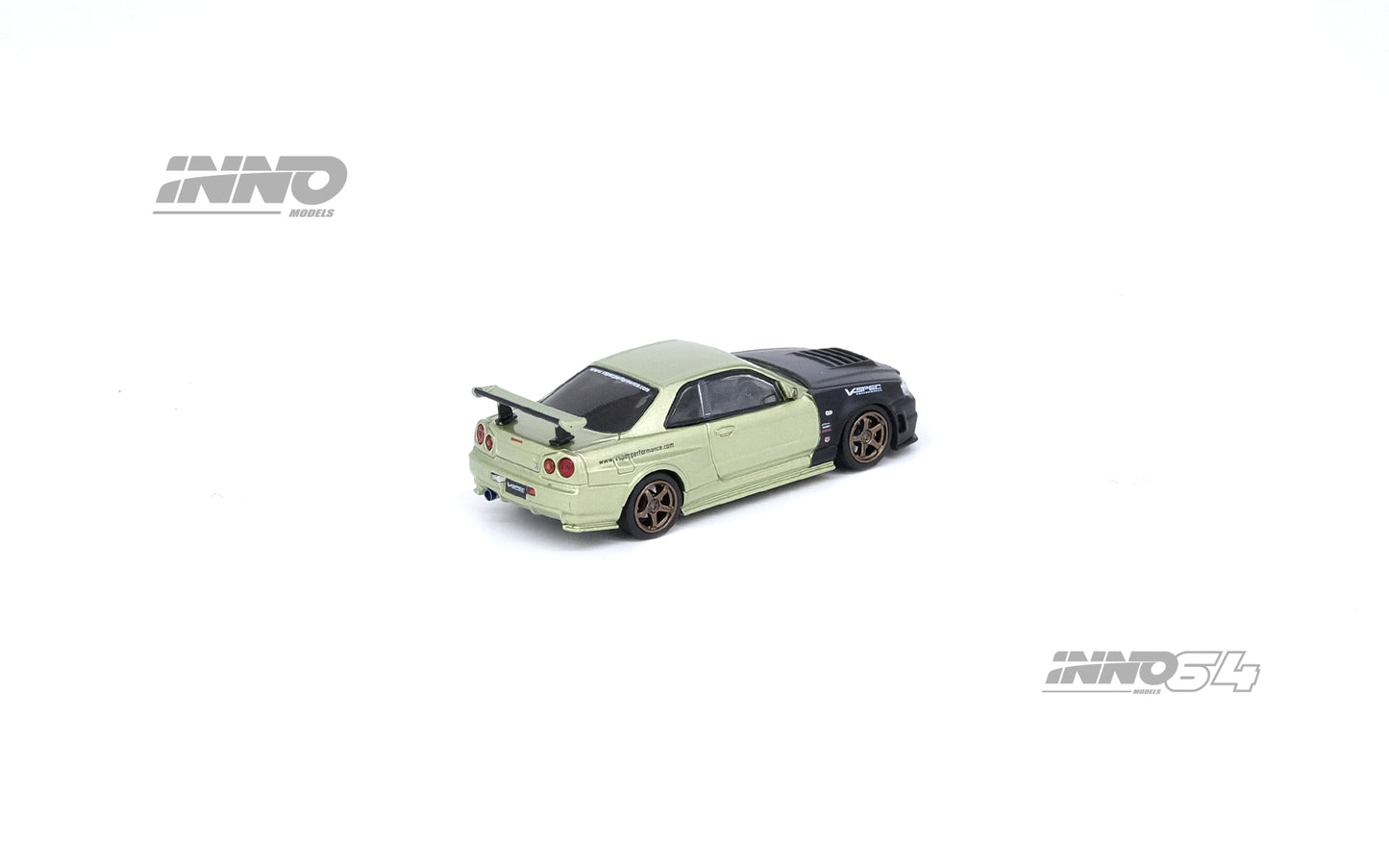 INNO64 1/64 NISSAN SKYLINE GT-R (R34) M-SPEC NUR Tuned by NISMO OMORI FACTORY IN64-R34MS-NOF