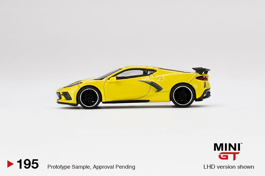 MINI GT 1/64 Chevrolet Corvette Stingray 2020 Accelerate Yellow LHD MGT00195-L