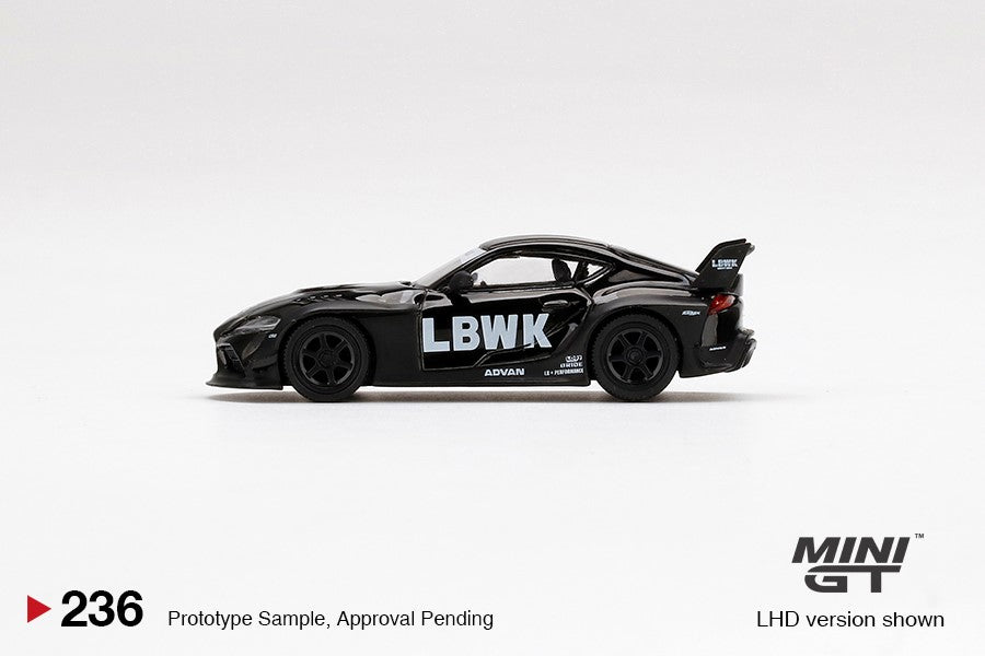 MINI GT 1/64 LB WORKS Toyota GR Supra Glossy Black + Matt Black (China Exclusive Edition) RHD MGT00236-R