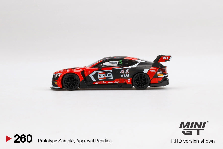 MINI GT 1/64 Bentley Continental GT3 #5 CHAMPION 2018 Blancpain GT Asia RHD MGT00260-R