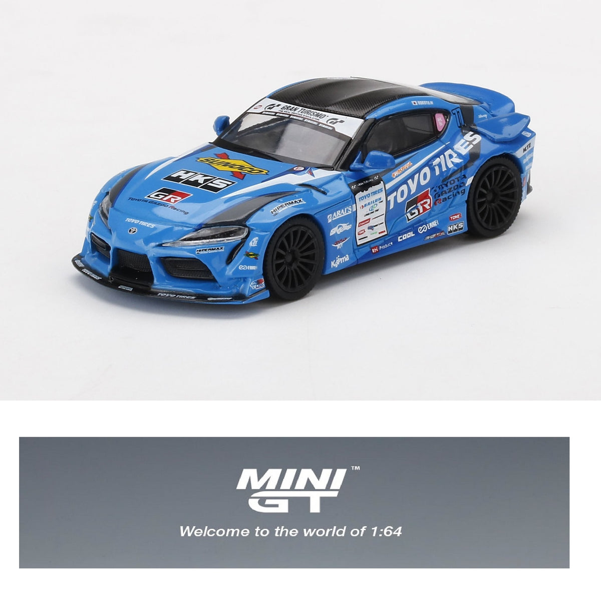 MINI GT 1/64 Japan Exclusive HKS Toyota GR Supra No.77 FAT