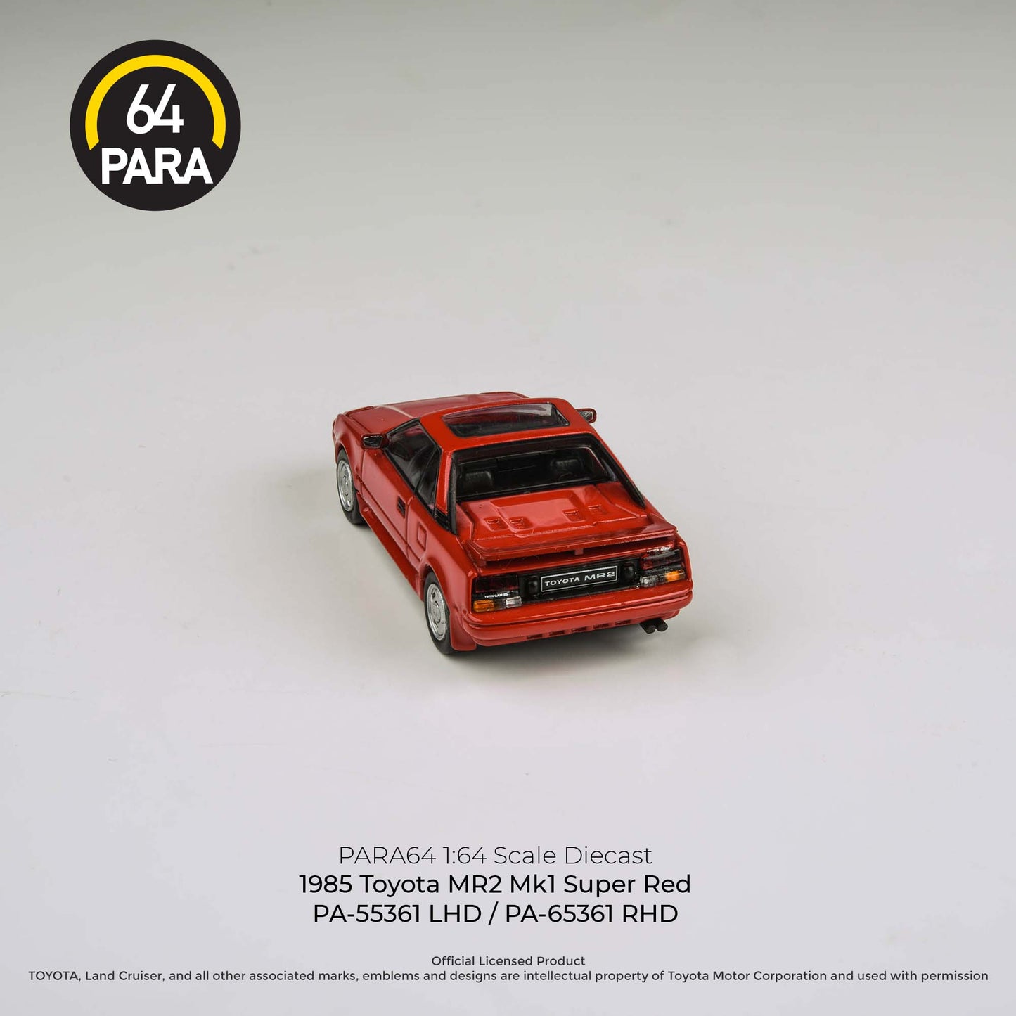 PARA64 1/64 1985 Toyota MR2 Mk1 Super Red LHD PA-55361