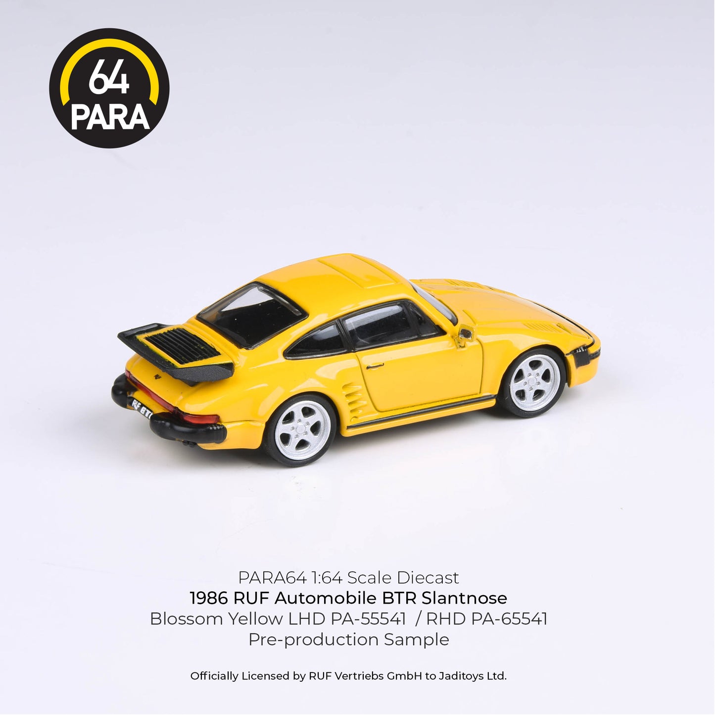 PARA64 1/64 1986 RUF BTR Slantnose Blossom Yellow LHD PA-55541
