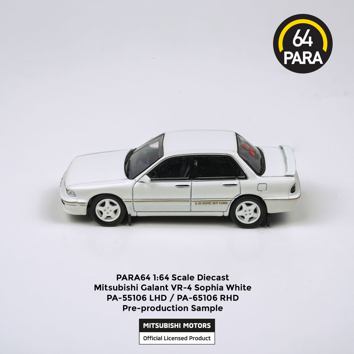 PARA64 1/64 Mitsubishi Galant VR-4 Sophia White RHD PA-65106