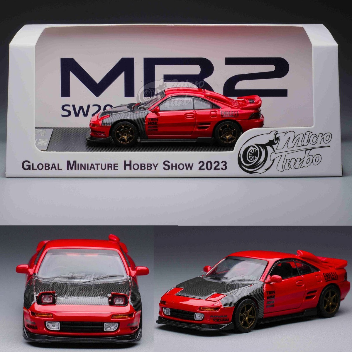 最初の  RED Edition 2023 GMHS MR2 1/64 Turbo Micro MT64022 Tokyo – ミニカー