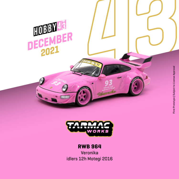 TARMAC WORKS HOBBY43 RWB 964 Veronika idlers 12h Motegi 2016 T43-017-VER2
