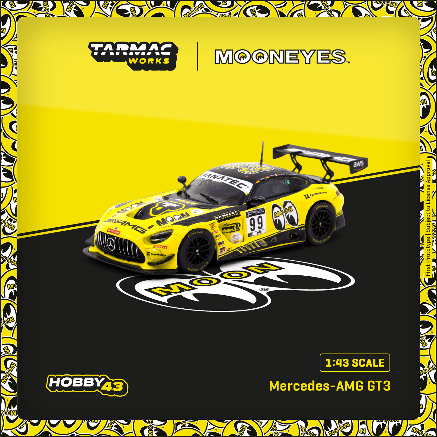 PREORDER TARMAC WORKS HOBBY43 1/43 Mercedes-AMG GT3 Indianapolis 8 Hour 2021 Craft-Bamboo Racing M. Engel / L. Stolz / J. Gounon T43-023-21IND99 (Approx. Release Date : MARCH 2023 subject to manufacturer's final decision)