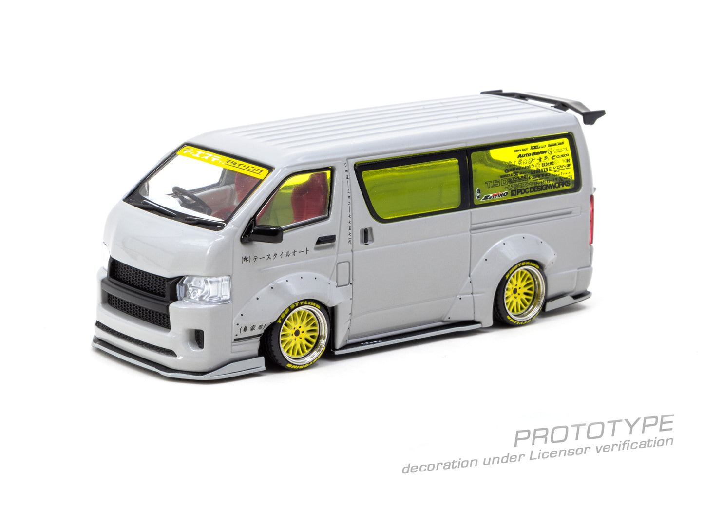 TARMAC WORKS HOBBY43 1/43 Toyota Hiace Widebody Grey T43-024-GR