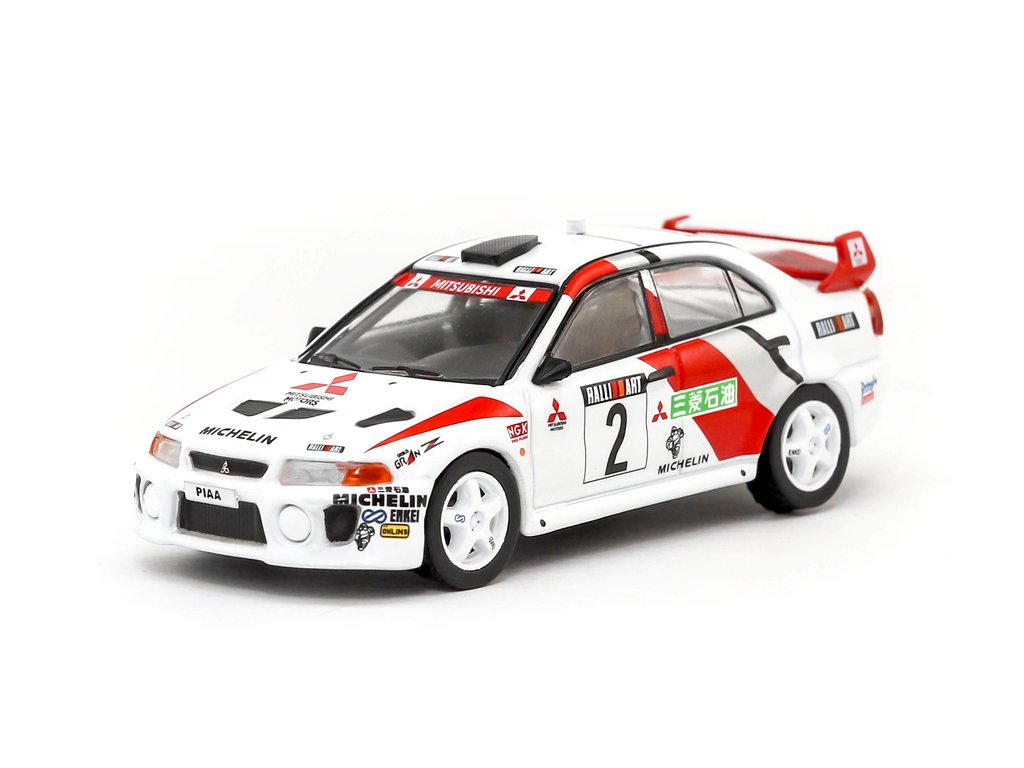 Tarmac Works 1/64 Mitsubishi Lancer Evolution V Champion's Meeting 1998  Richard Burns T64-012-RAL