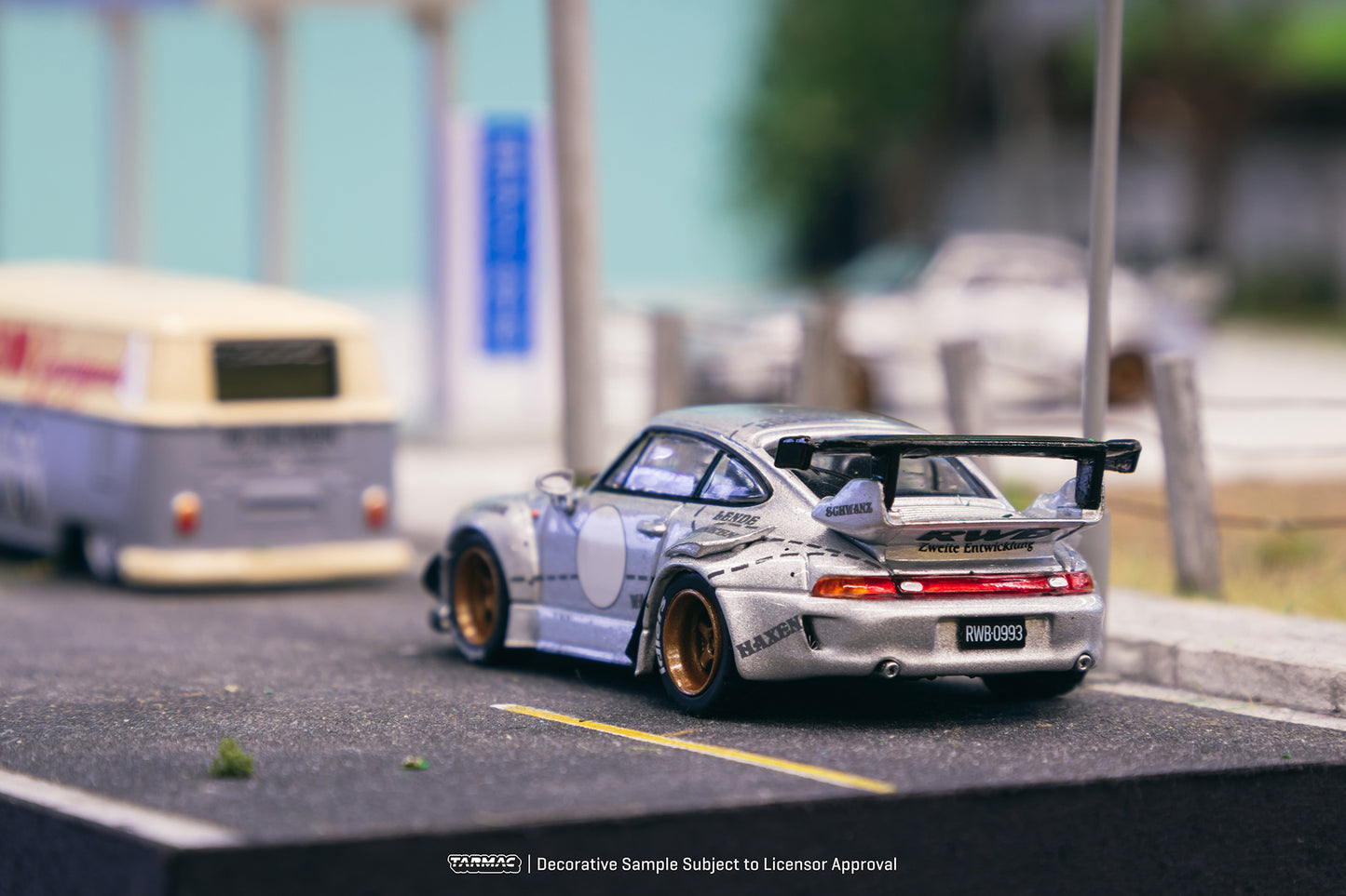 TARMAC WORKS HOBBY64 1/64 RWB 993 Silver Phantom Special Edition T64-017-JC