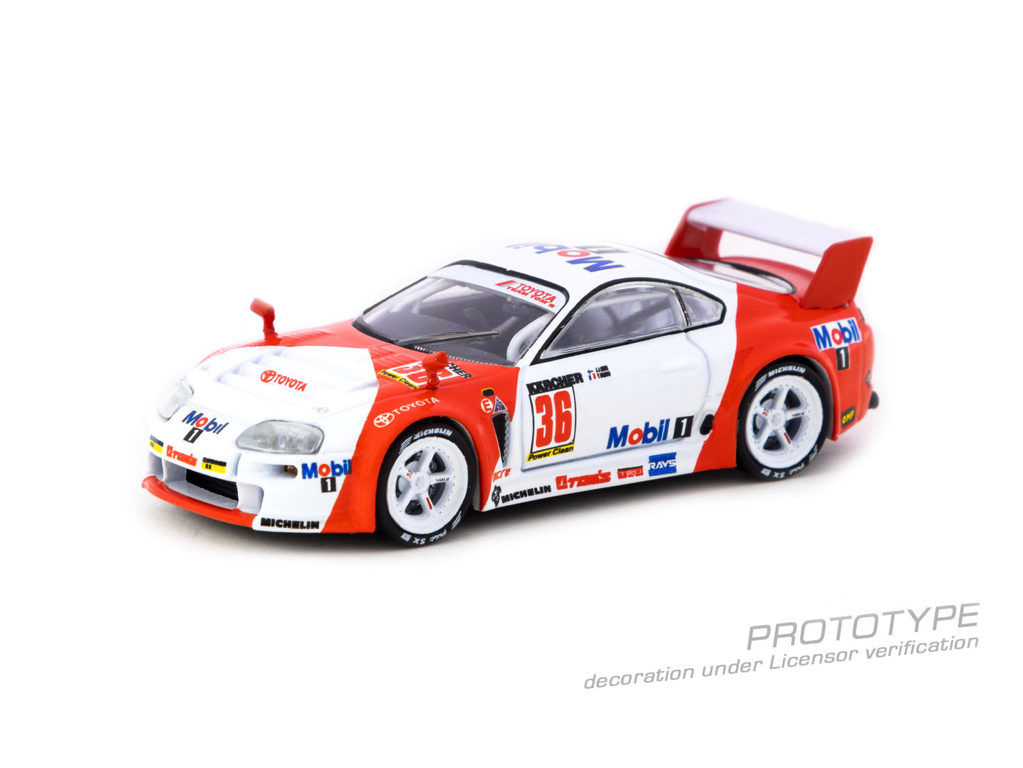 TARMAC WORKS HOBBY64 1/64 Toyota Supra GT BPR Zhuhai 1995 J. J. Lehto / Y. Dalmas T64-051-95BPR36