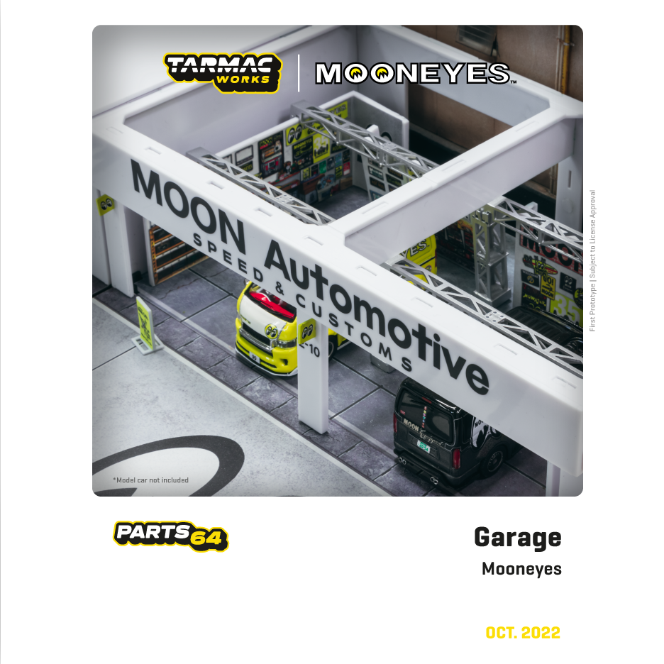 TARMAC WORKS PARTS64 1/64 Pit Garage - Mooneyes T64D-001-ME