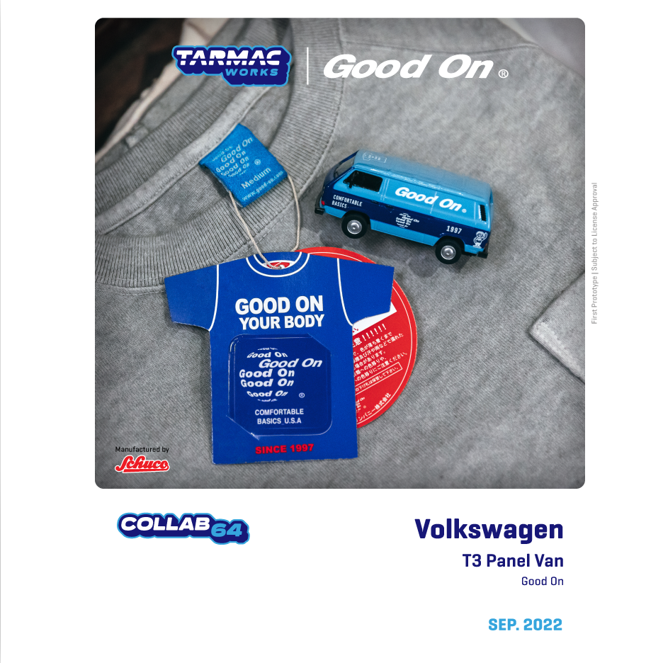 TARMAC WORKS COLLAB64 1/64 Volkswagen T3 Panel Van GOOD ON T64S-001-GO