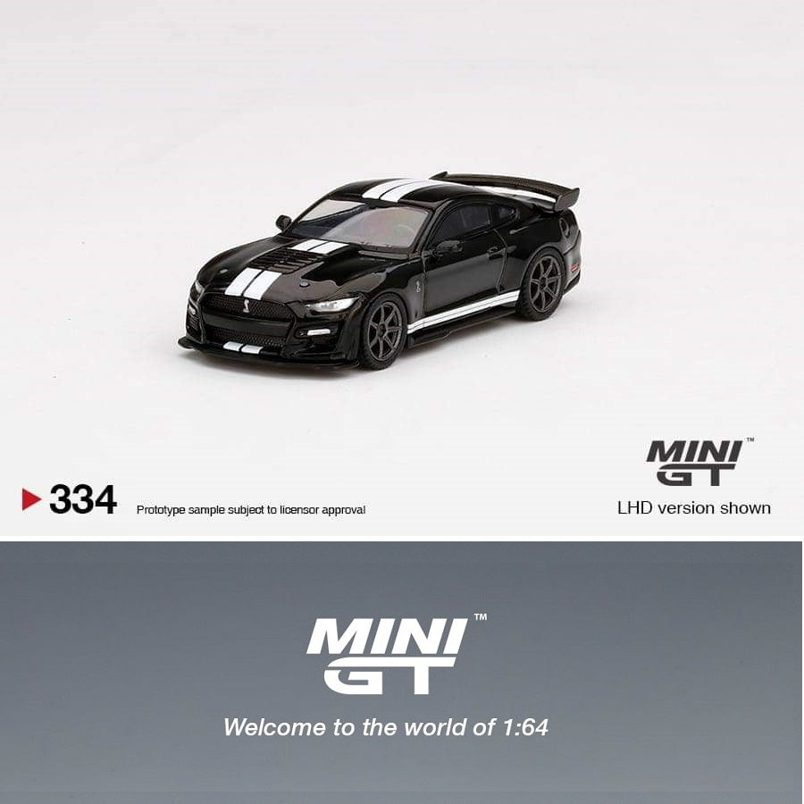 MINI GT 1/64 Ford Mustang Shelby GT500 Shadow Black MGT00334-L