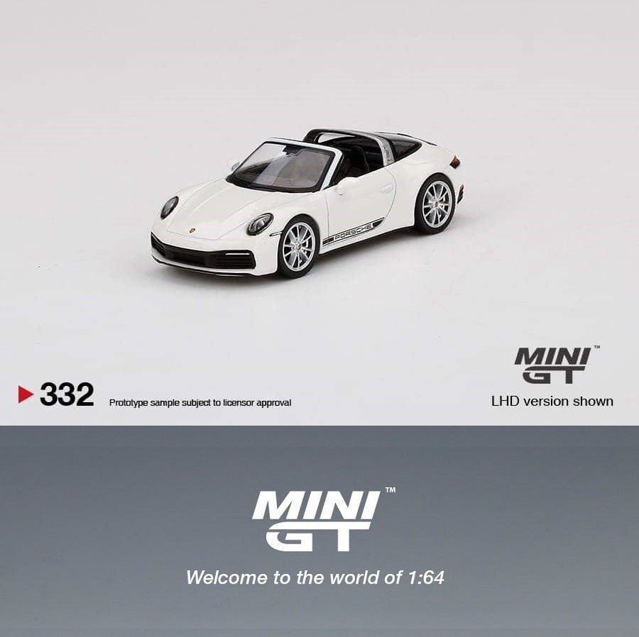 MINI GT 1/64 Porsche 911 Targa 4S White MGT00332-L
