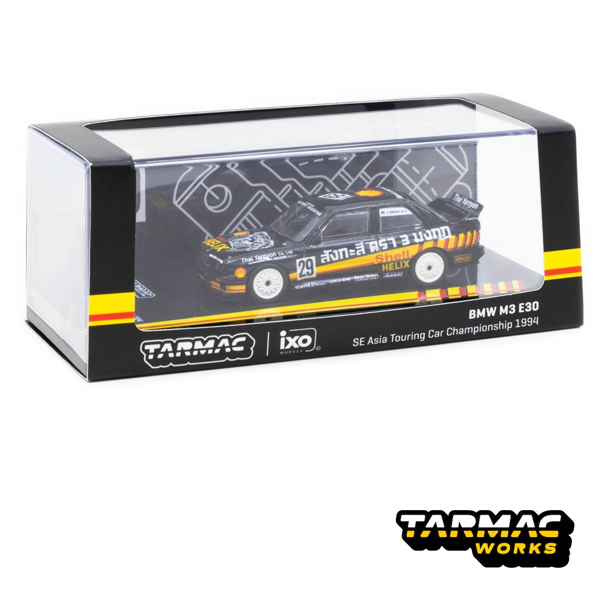 TARMAC WORKS 1/64 BMW M3 E30 SE Asia Touring Car Championship 1994 Yenmanoj Kirakiat T64-009-94SEA29