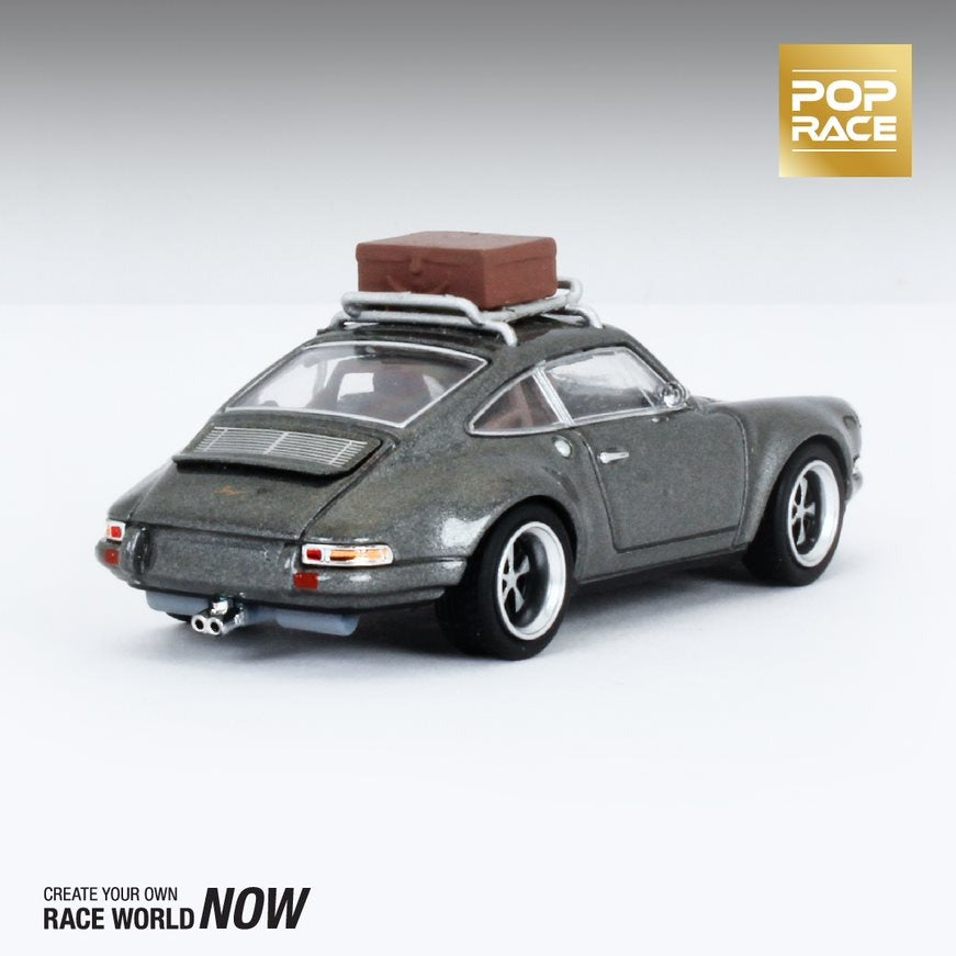 POPRACE 1/64 Singer Grey with Luggage PR64-SRG-GRY