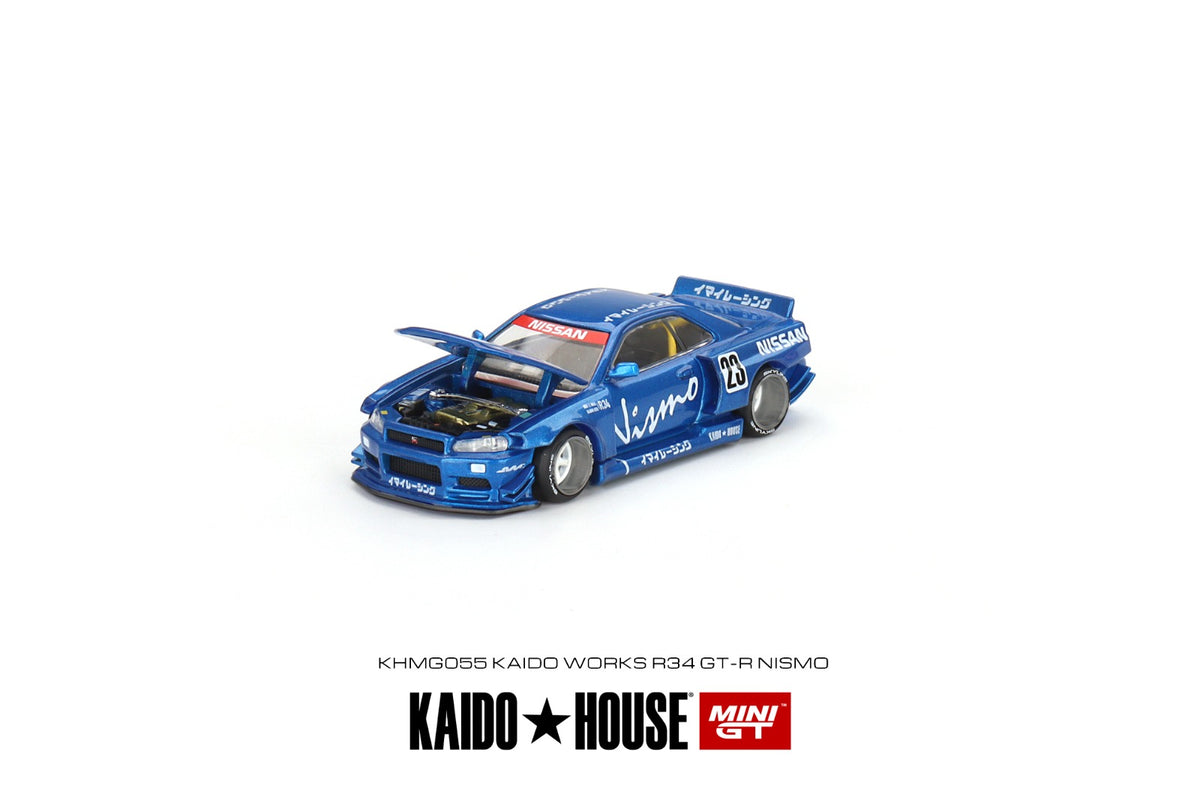 MINI GT x Kaido House 1/64 Nissan Skyline GT-R (R34) Kaido MINI GT x Kaido House 1/64 Nissan Skyline GT-R (R34) Kaido