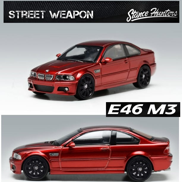 Stance Hunters x Street Weapon 1/64 BMW E46 M3 (Red) – Tokyo