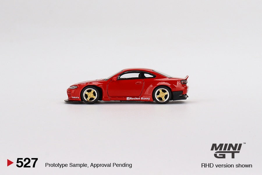 MINI GT 1/64 Nissan Silvia (S15) Rocket Bunny Red RHD