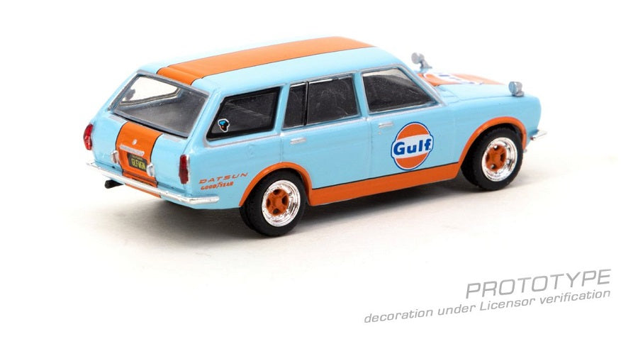 TARMAC WORKS 1/64 Datsun Bluebird 510 Wagon Gulf (Indonesia Exclusive)  T64G-026-GULF