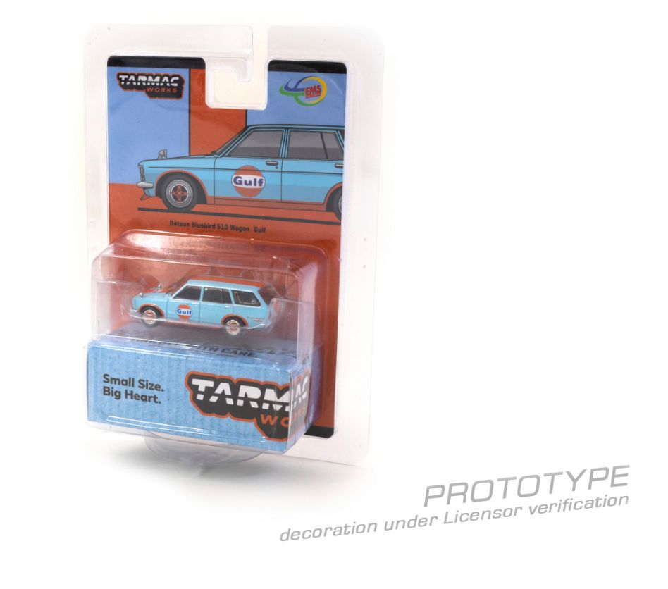 TARMAC WORKS 1/64 Datsun Bluebird 510 Wagon Gulf (Indonesia