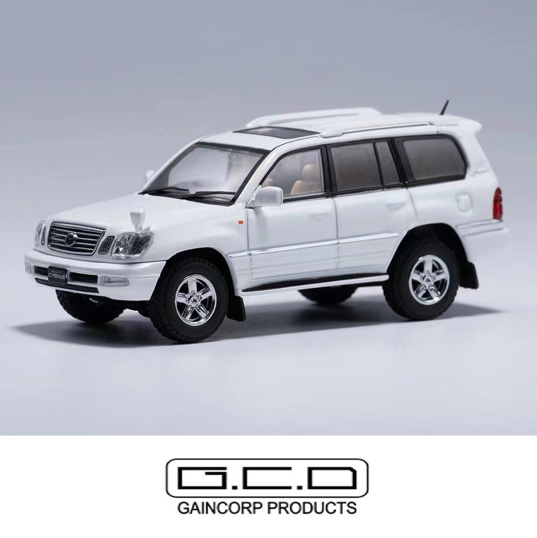 GCD 1/64 Toyota Land Cruiser Cygnus WHITE KS-025-190