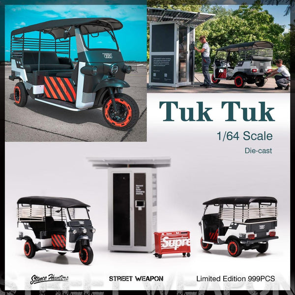 PREORDER Street Weapon x Stance Hunters 1/64 Tuk Tuk (Approx. Release Date : JUNE 2023 subject to manufacturer's final decision)
