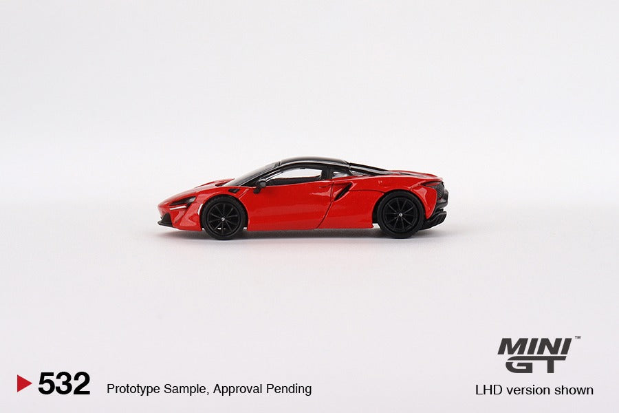 MINI GT 1/64 McLaren Artura Vermillion Red 2023 LHD MGT00532-L