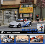 Street Weapon x Stance Hunters 1/64 Mazda MX-5 Roadster ND Pandem Rocket Bunny Grey