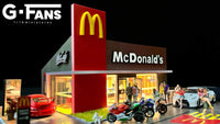 G-FANS 1/64 Diorama with LED Light McDonald's 710033