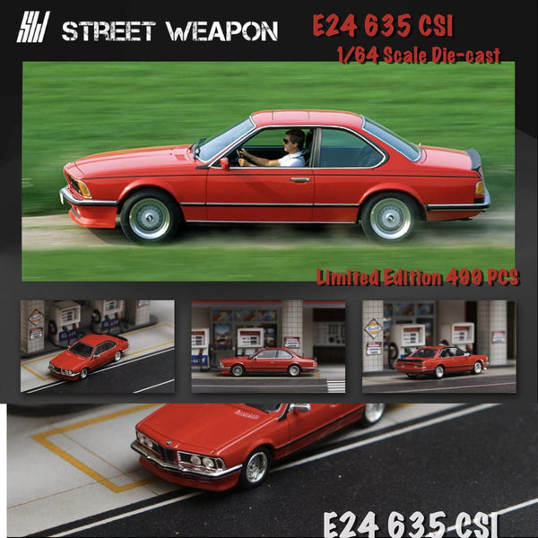 Street Weapon 1/64 BMW E24 635 CSI RED