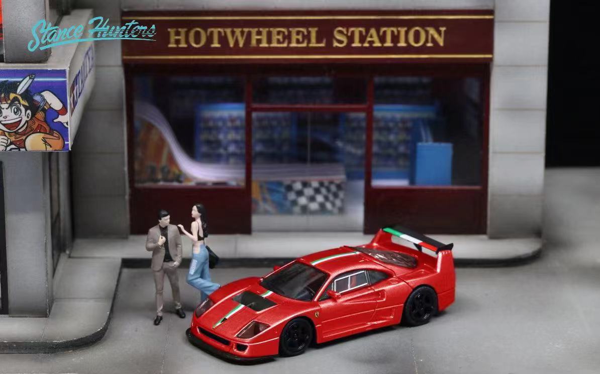 Stance Hunters 1/64 F40 LM Classic Red Italian Stripe