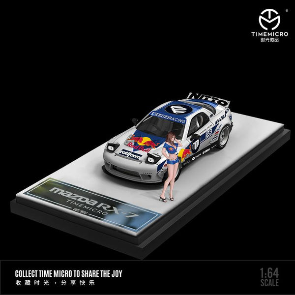TIME MICRO 1/64 RX-7 Red Bull with Figurine