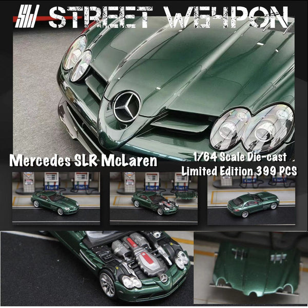 Street Weapon 1/64 Mercedes SLR Mclaren GREEN
