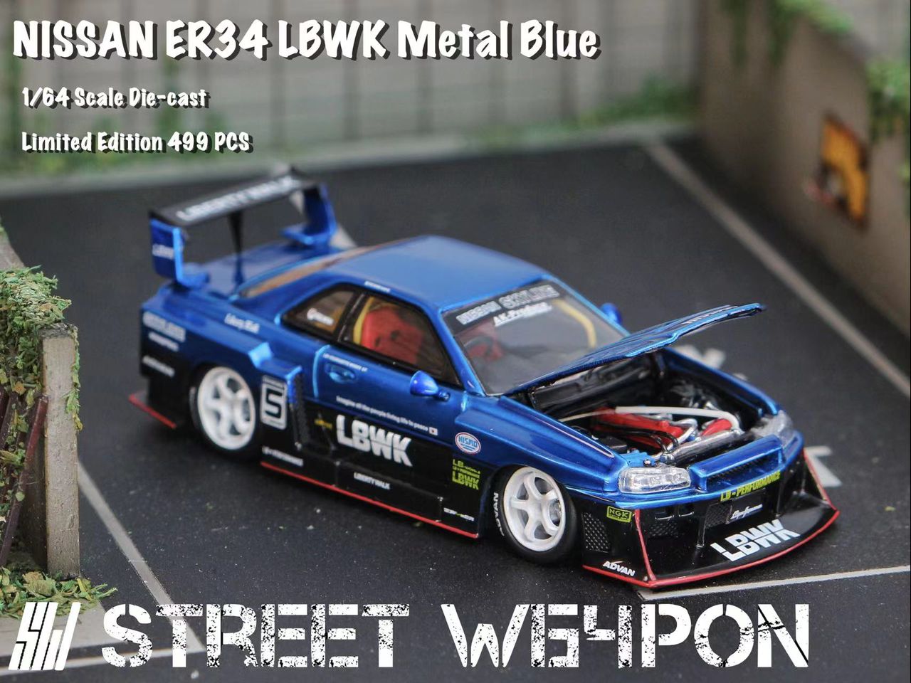 Street Weapon 1/64 LBWK ER34 Metallic Blue