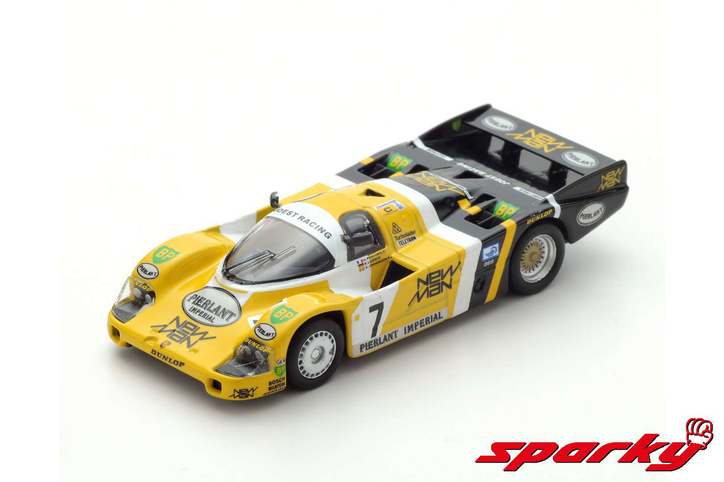 Sparky 1/64 PORSCHE 956B NO.7 NEW-MAN JOEST RACING WINNER 24H LE MANS 1984 H. PESCAROLO - K. LUDWIG Y115