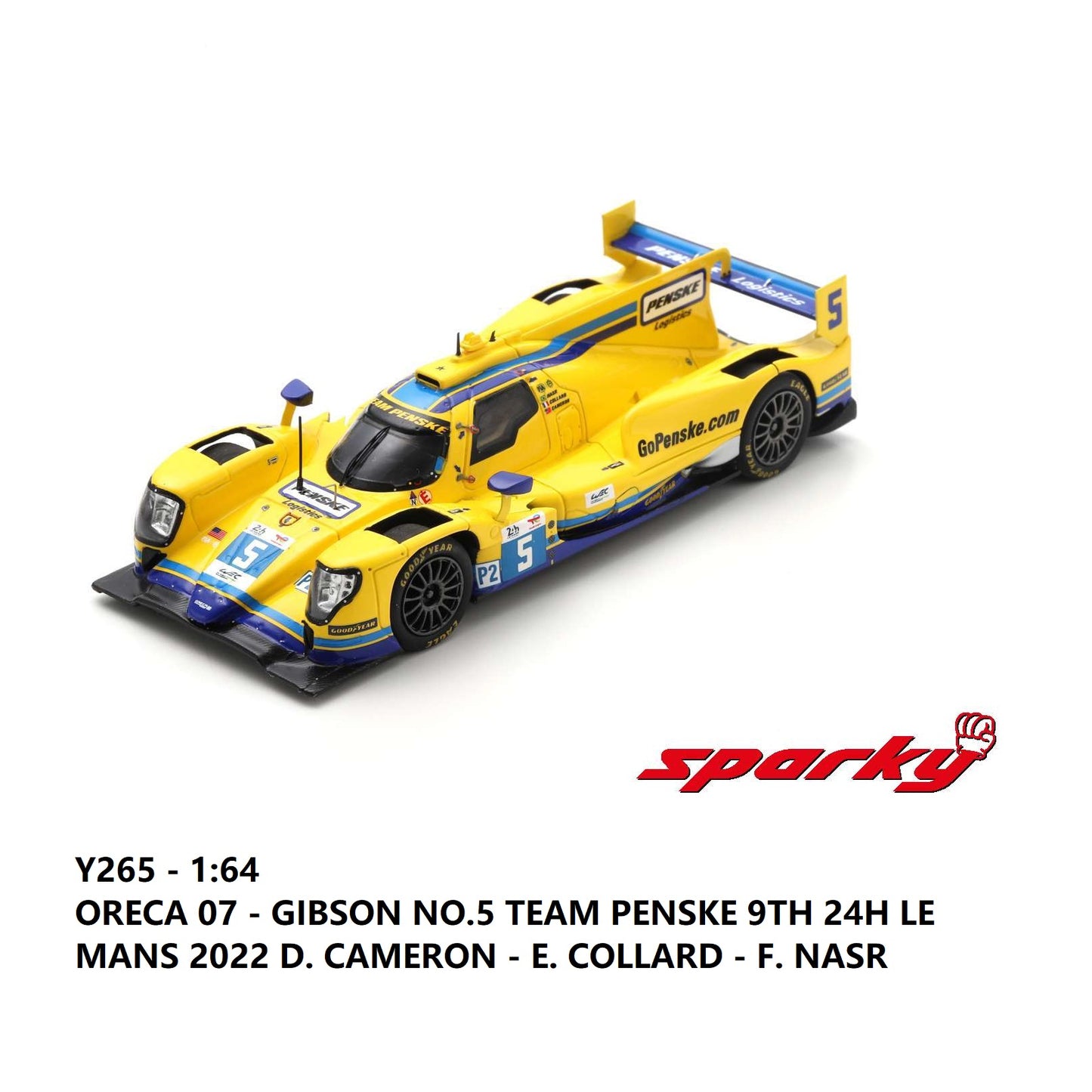 Sparky 1/64 Oreca 07 - Gibson No.5 Team PENSKE Y265
