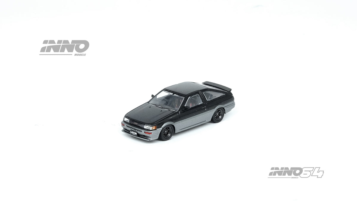 INNO64 1/64 TOYOTA COROLLA Levin AE86 Black/Grey IN64