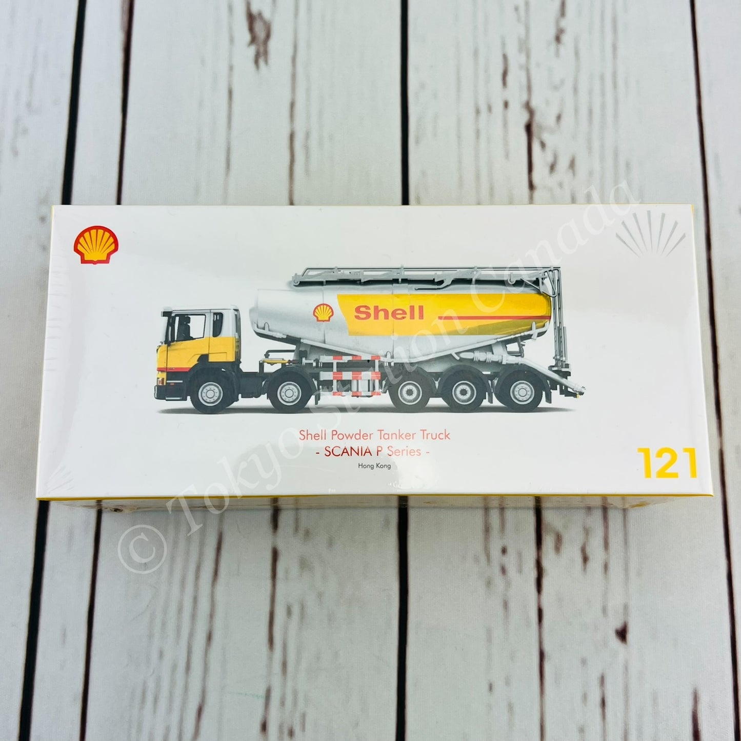 TINY 微影 121 Shell Powder Tanker Truck - SCANIA P Series ATC65181