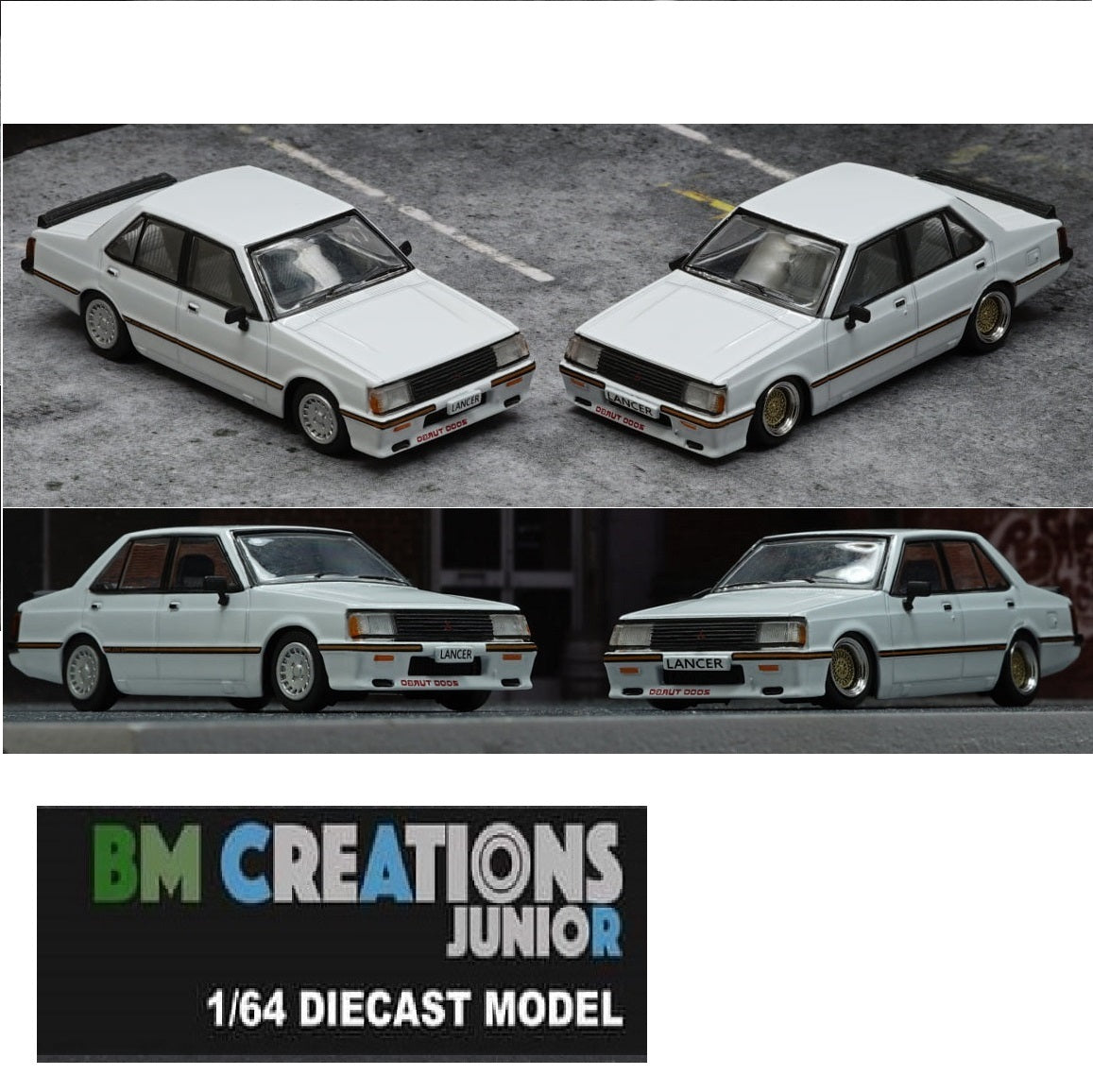 BM CREATIONS JUNIOR 1/64 Mitsubishi Lancer EX2000 Turbo White LHD 64B0209