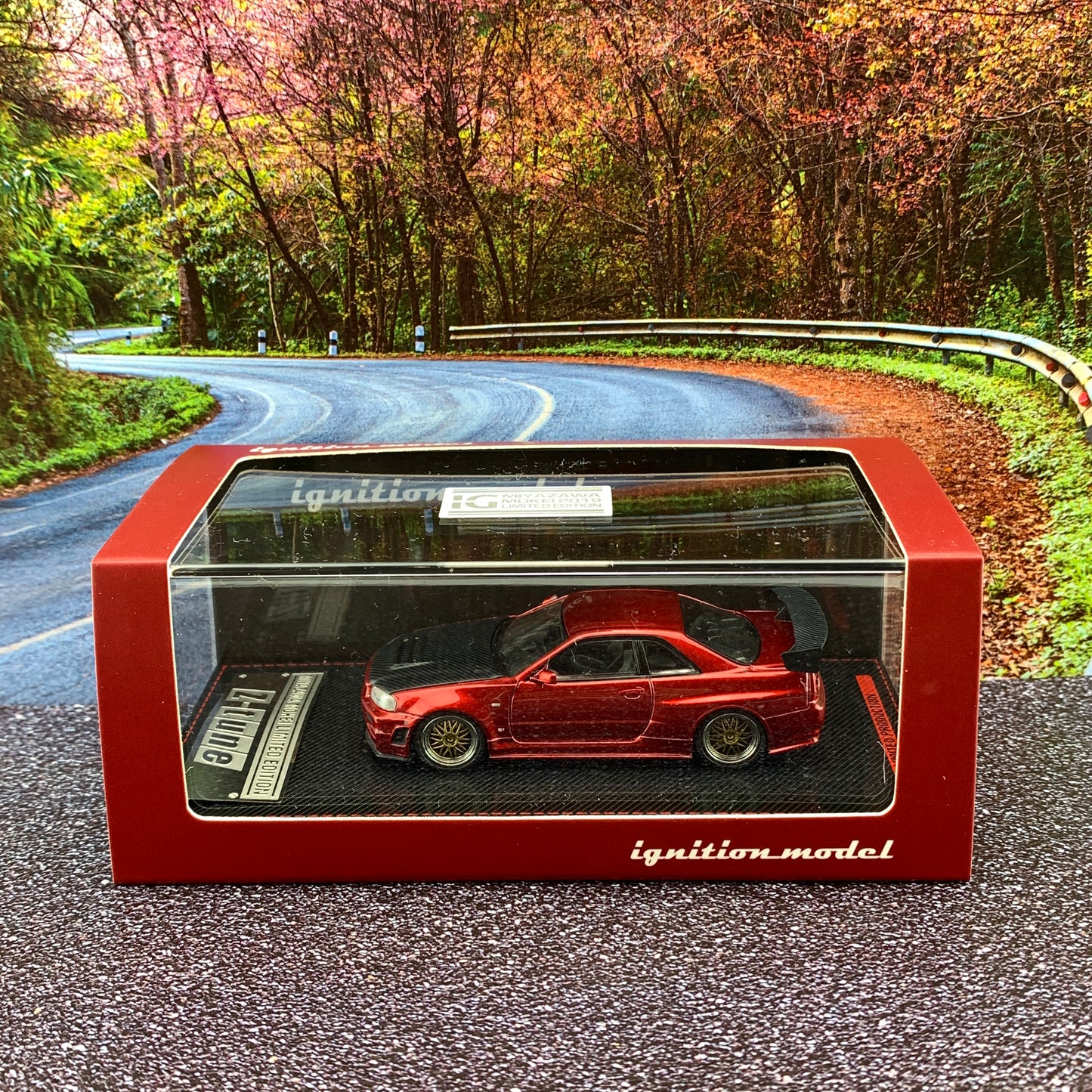Ignition Model 1/64 Nismo R34 GTR Z-tune Red Metallic Miyazawa Mokei 2019 Limited Edition IG1871