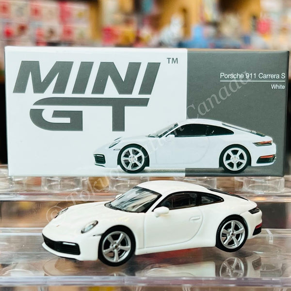 MINI GT 1/64 Porsche 911 (992) Carrera S White LHD MGT00380-L