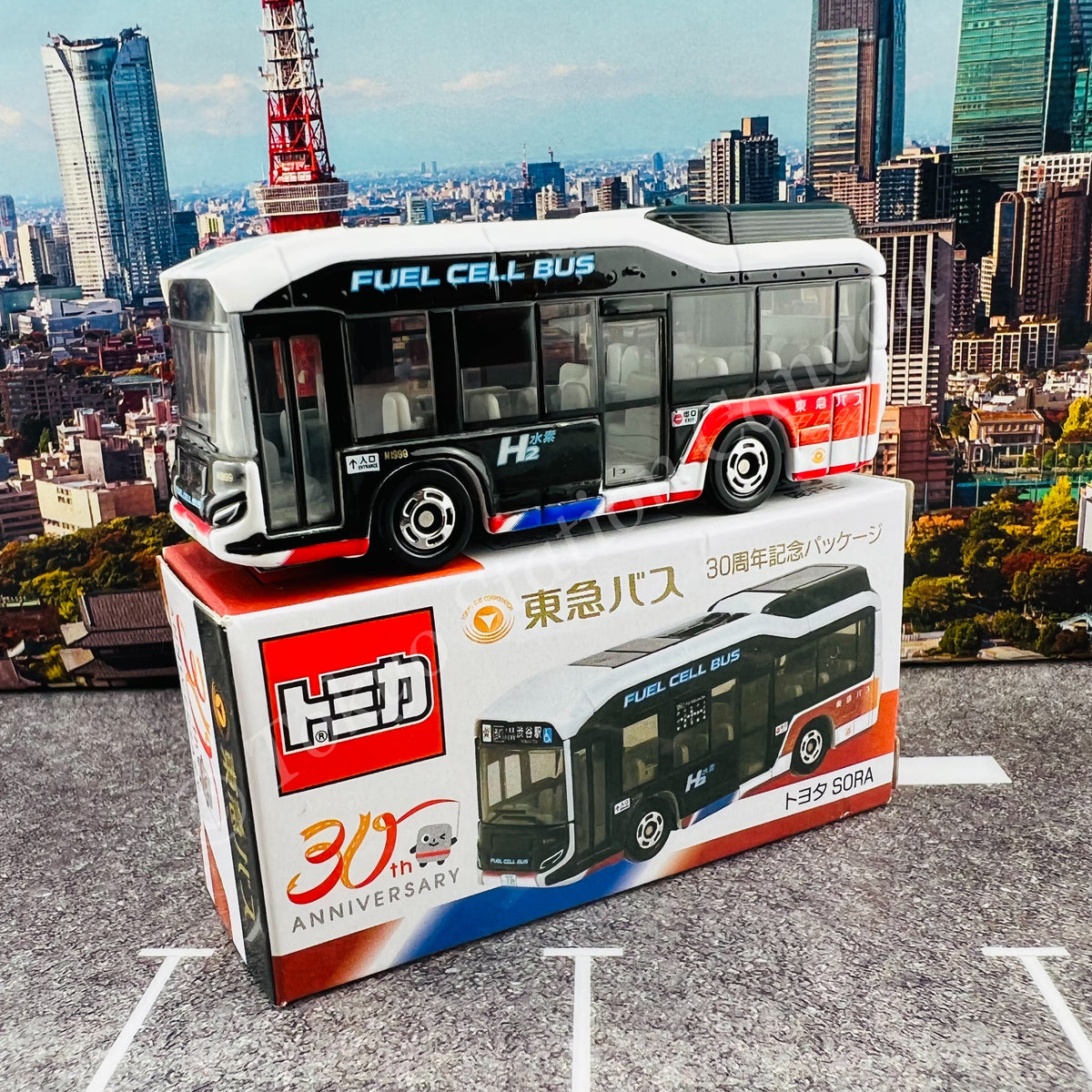 TOMICA Toyota Sora TOKYU Bus 30th Anniversary Edition