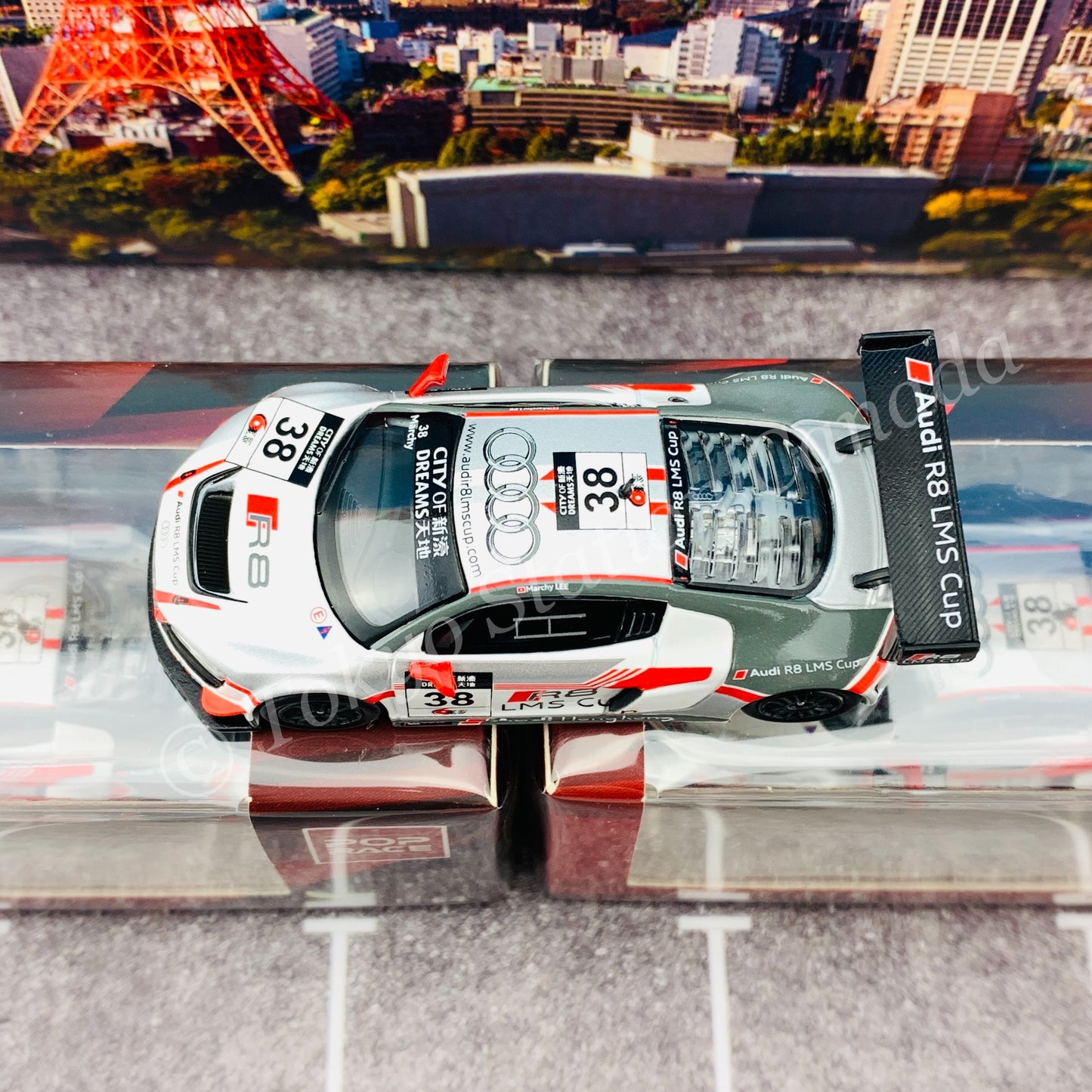 POPRACE 1/64 Audi R8 LMS No.38 Macau GT Cup 2013 Marchy Lee PR64-R8UL-13MGC38