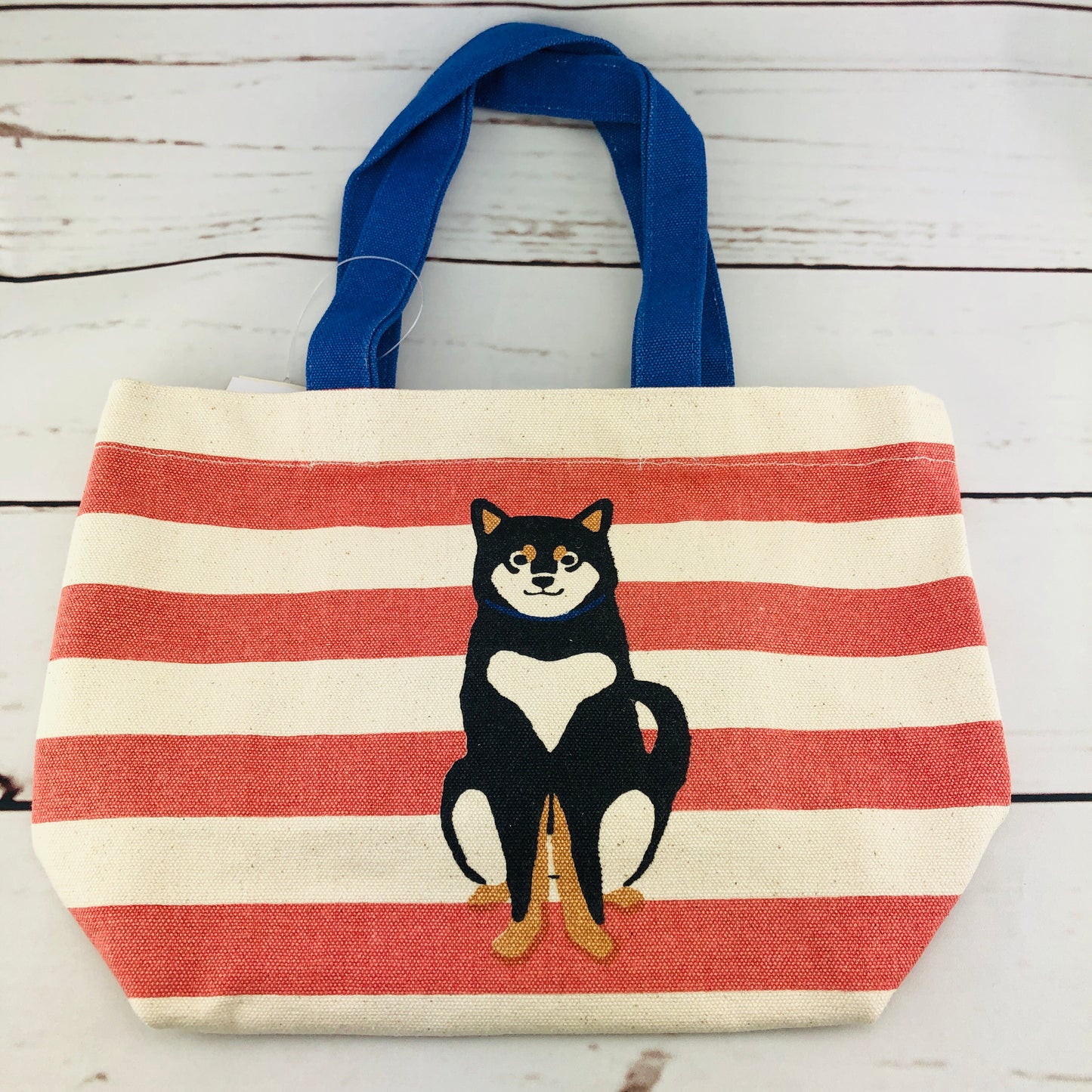 Kuroyanagi Shiba Tote Bag Pink Stripe GS-351-138 RD