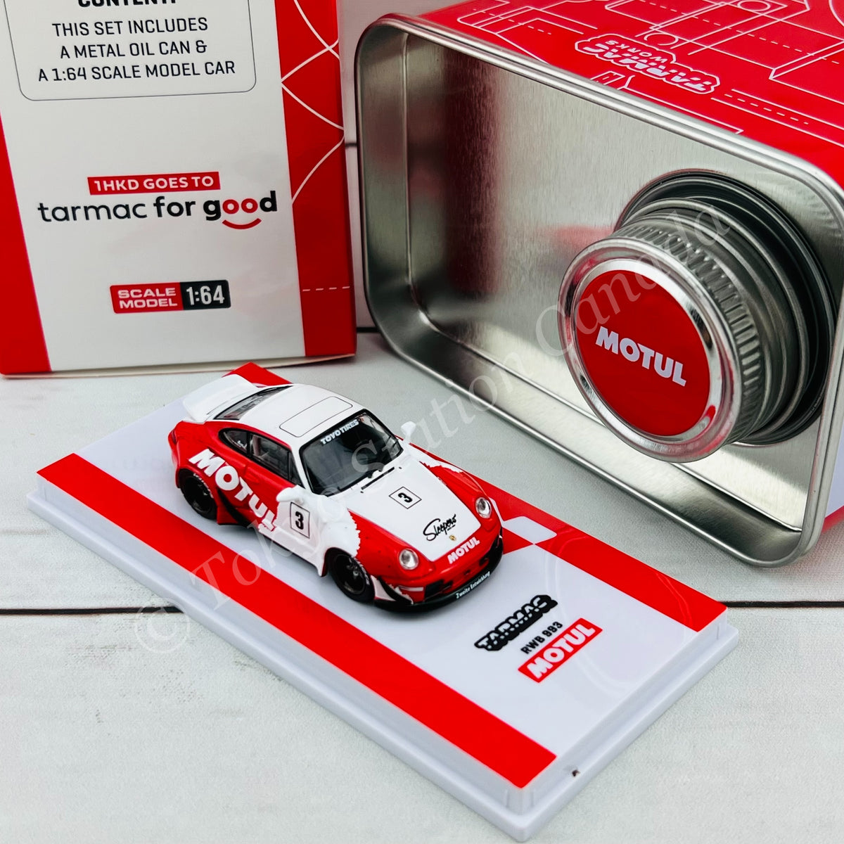 ターマックワークス 1/64 RWB 993 Morelow 油缶 香港限定