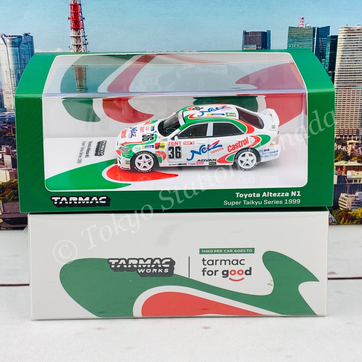 Tarmac Works 1/64 HOBBY64 Toyota Altezza N1 Super Taikyu Series 1999 T64-019-99ST36